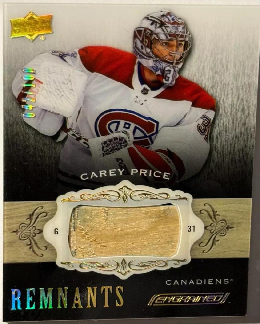 Carey Price #R-CP Hockey Cards 2018 Upper Deck Engrained