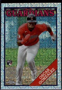 Oscar Gonzalez #T88C-92 Baseball Cards 2023 Topps Silver Pack 1988 Chrome
