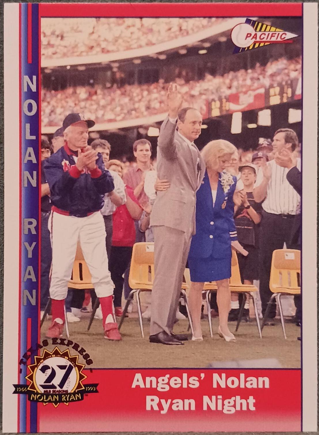 Nolan Ryan #243 Baseball Cards 1991 Pacific Nolan Ryan