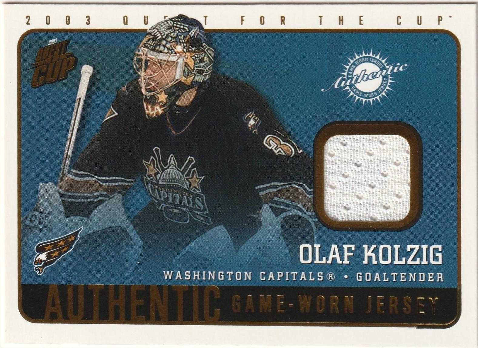 Olaf Kolzig #25 Hockey Cards 2002 Pacific Quest for the Cup