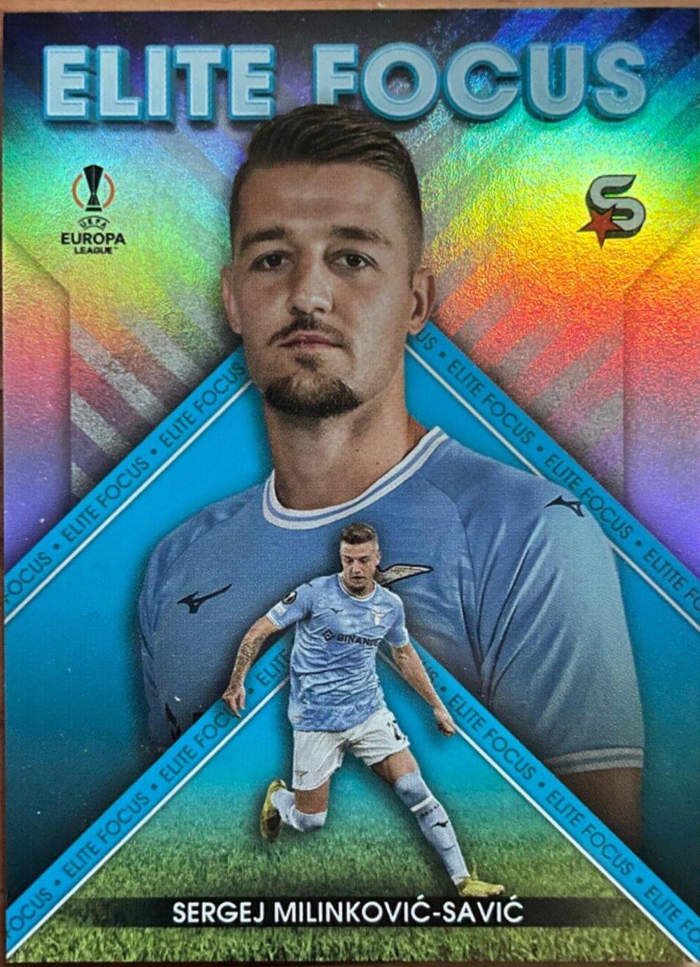 Sergej Milinkovic Savic #EF-SMS Soccer Cards 2022 Topps UEFA Superstars Elite Focus