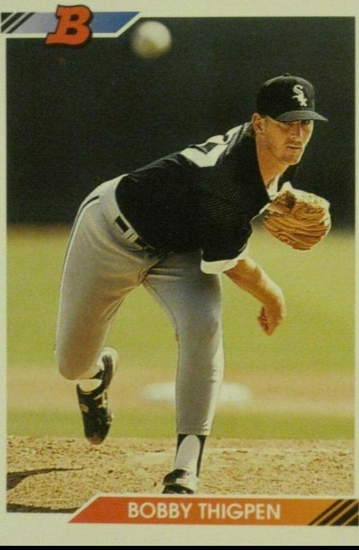 Bobby Thigpen #36 Baseball Cards 1992 Bowman