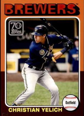 Christian Yelich #70YT-25 Baseball Cards 2021 Topps 70 Years of Baseball