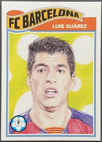 Luis Suarez #162 Soccer Cards 2020 Topps Living UEFA Champions League