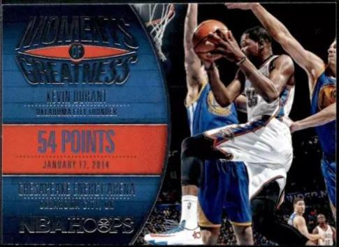 Kevin Durant #25 Basketball Cards 2014 Panini Hoops Moments of Greatness