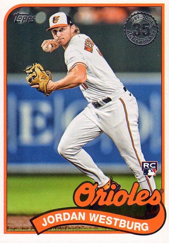 Jordan Westburg #89B-38 Baseball Cards 2024 Topps 1989