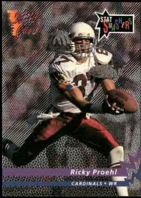Ricky Proehl #ESS-76 Football Cards 1993 Wild Card Stat Smashers