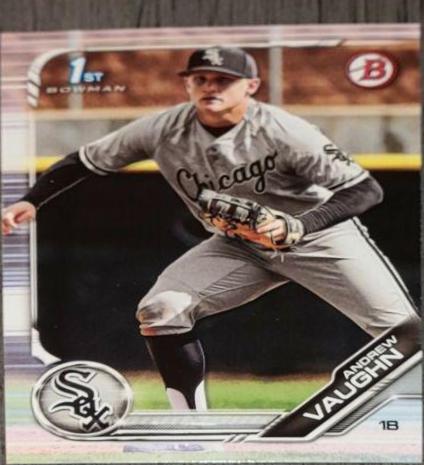 Andrew Vaughn #BD-100 Baseball Cards 2019 Bowman Draft