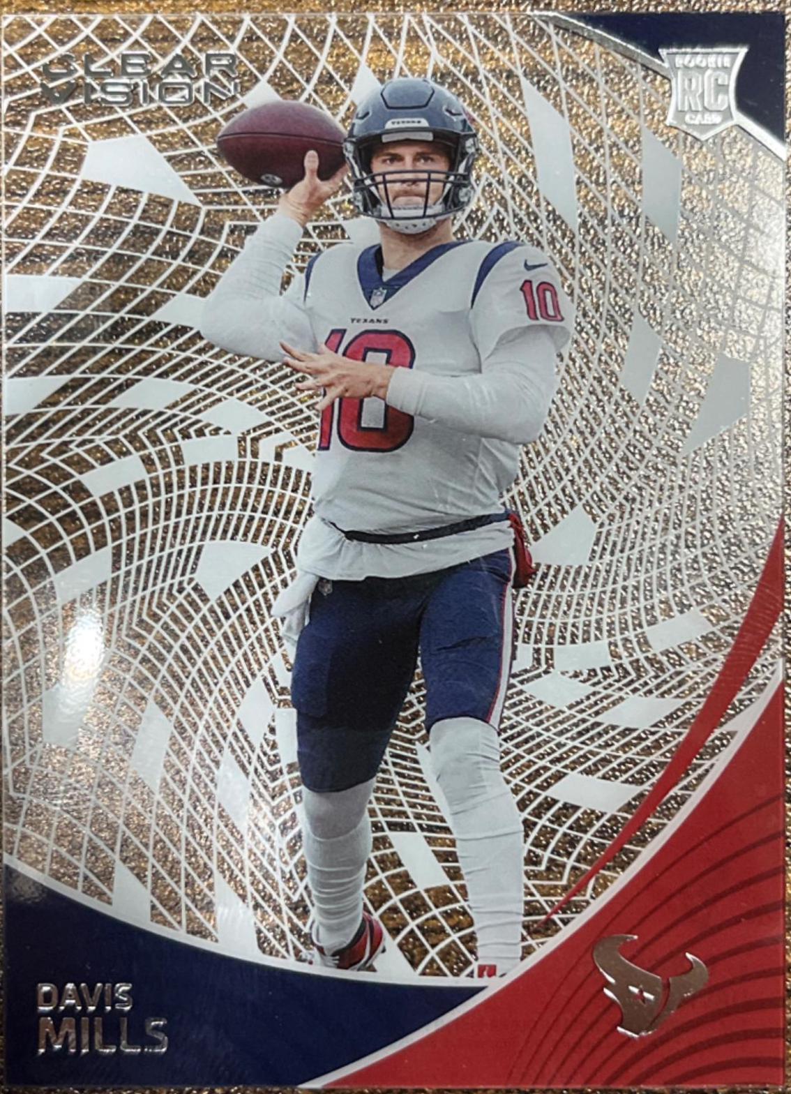 Davis Mills #CVR-26 Football Cards 2021 Panini Chronicles Clear Vision Rookies