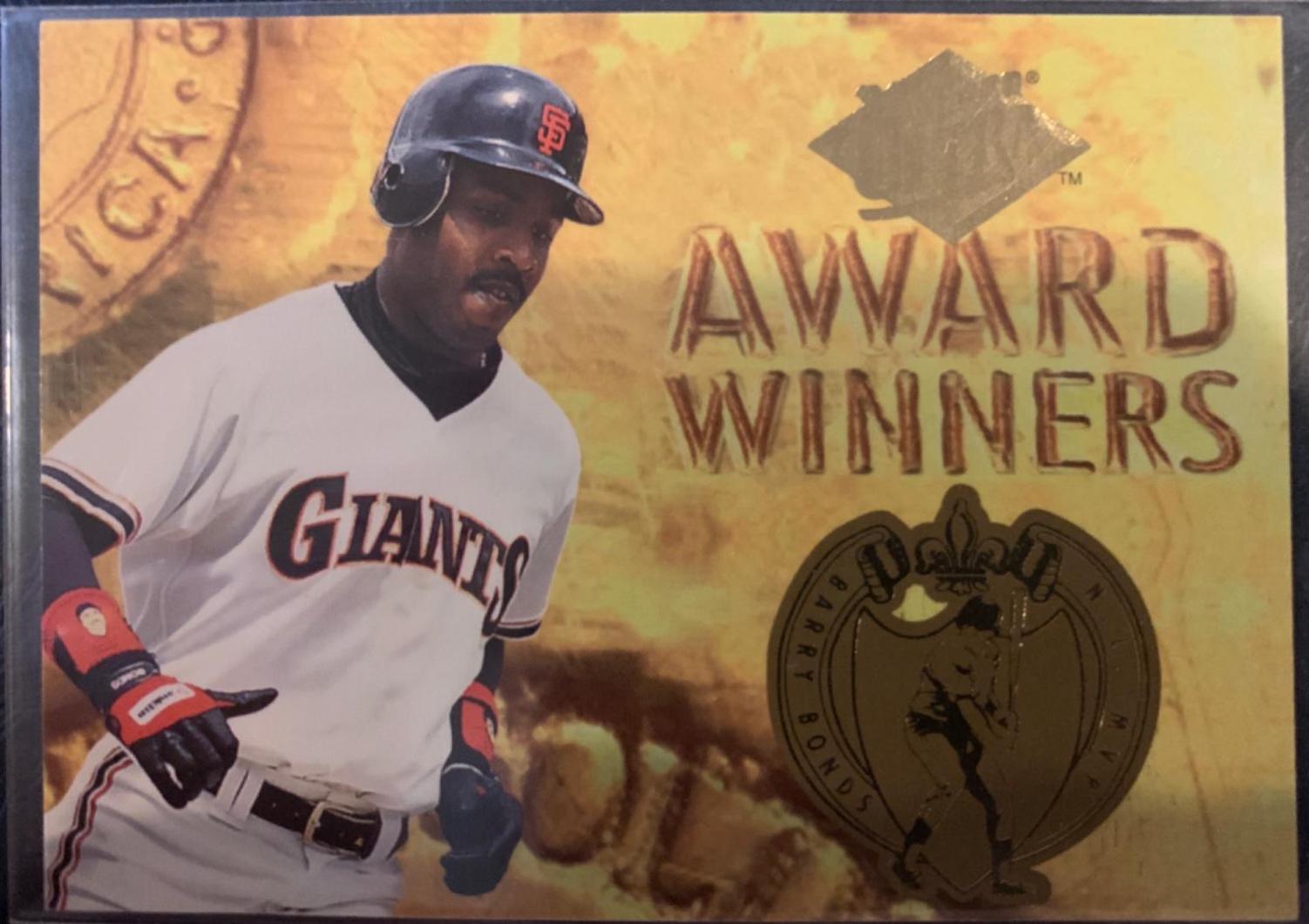 Barry Bonds #20 Baseball Cards 1994 Ultra Award Winners