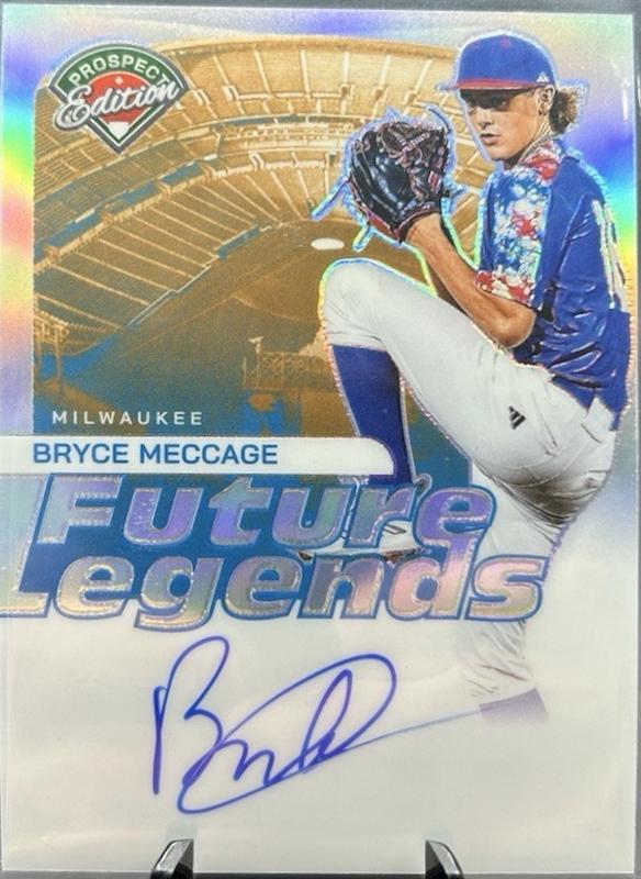 Bryce Meccage #4 Baseball Cards 2024 Panini Prospect Edition Future Legends Signature