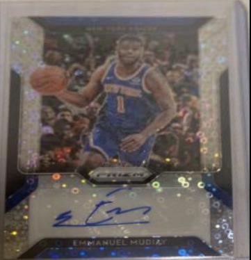 Emmanuel Mudiay #FBEMD Basketball Cards 2018 Panini Prizm Fast Break Autographs