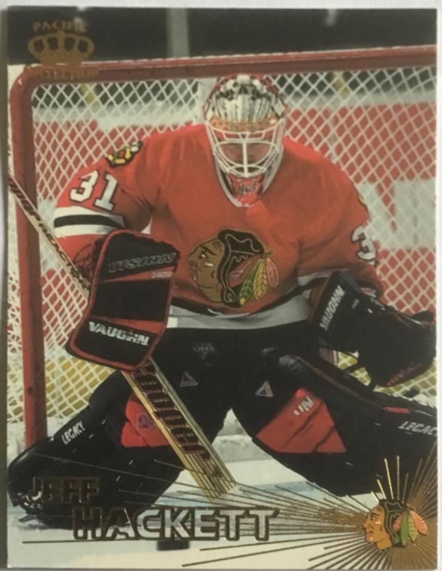 Jeff Hackett #160 Hockey Cards 1997 Pacific Crown