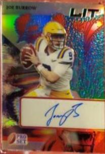 Joe Burrow #L-JB1 Football Cards 2022 Pro Set Metal Lit Autographs