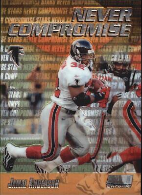 Jamal Anderson #NC25 Football Cards 1999 Stadium Club Chrome Never Compromise