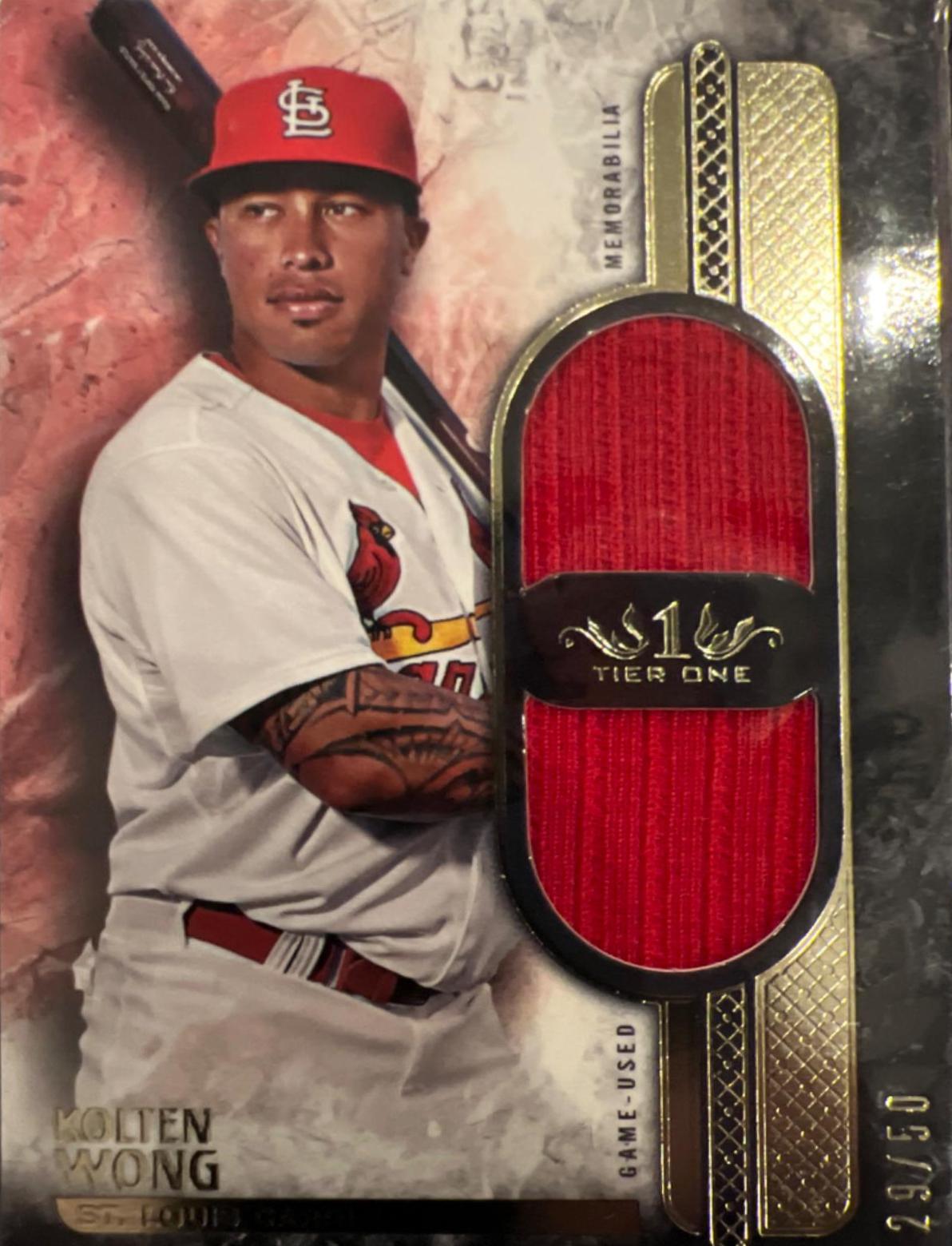 Kolten Wong #T1DR-KW Baseball Cards 2016 Topps Tier One Breakout Autographs