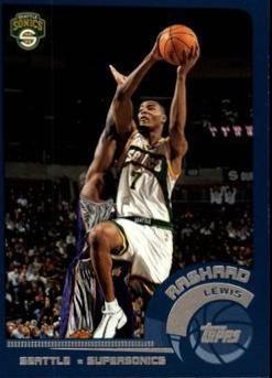 Rashard Lewis #8 Basketball Cards 2002 Topps