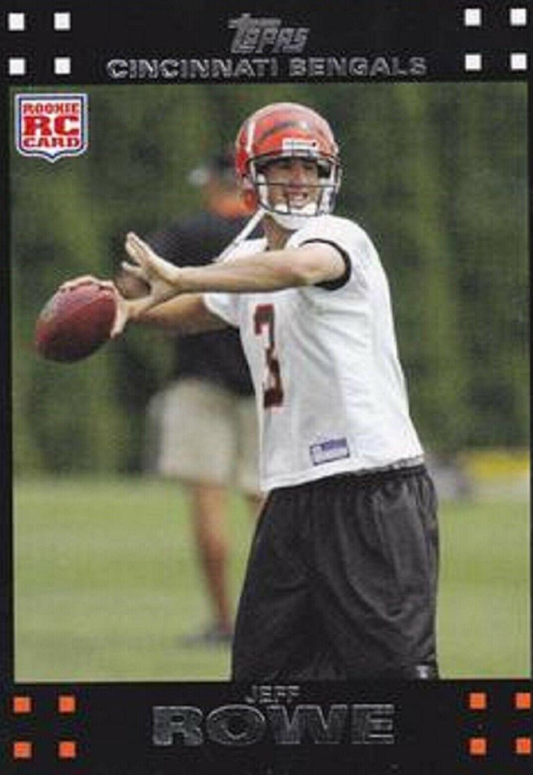 Jeff Rowe #298 Football Cards 2007 Topps