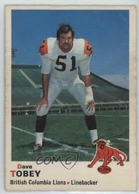 Dave Tobey #27 Football Cards 1970 O Pee Chee CFL