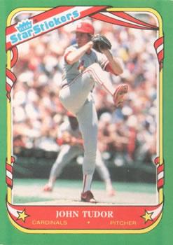 John Tudor #119 Baseball Cards 1987 Fleer Star Stickers
