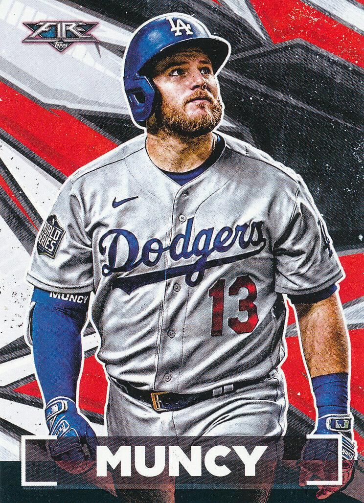 Max Muncy #184 2021 Topps Fire Baseball