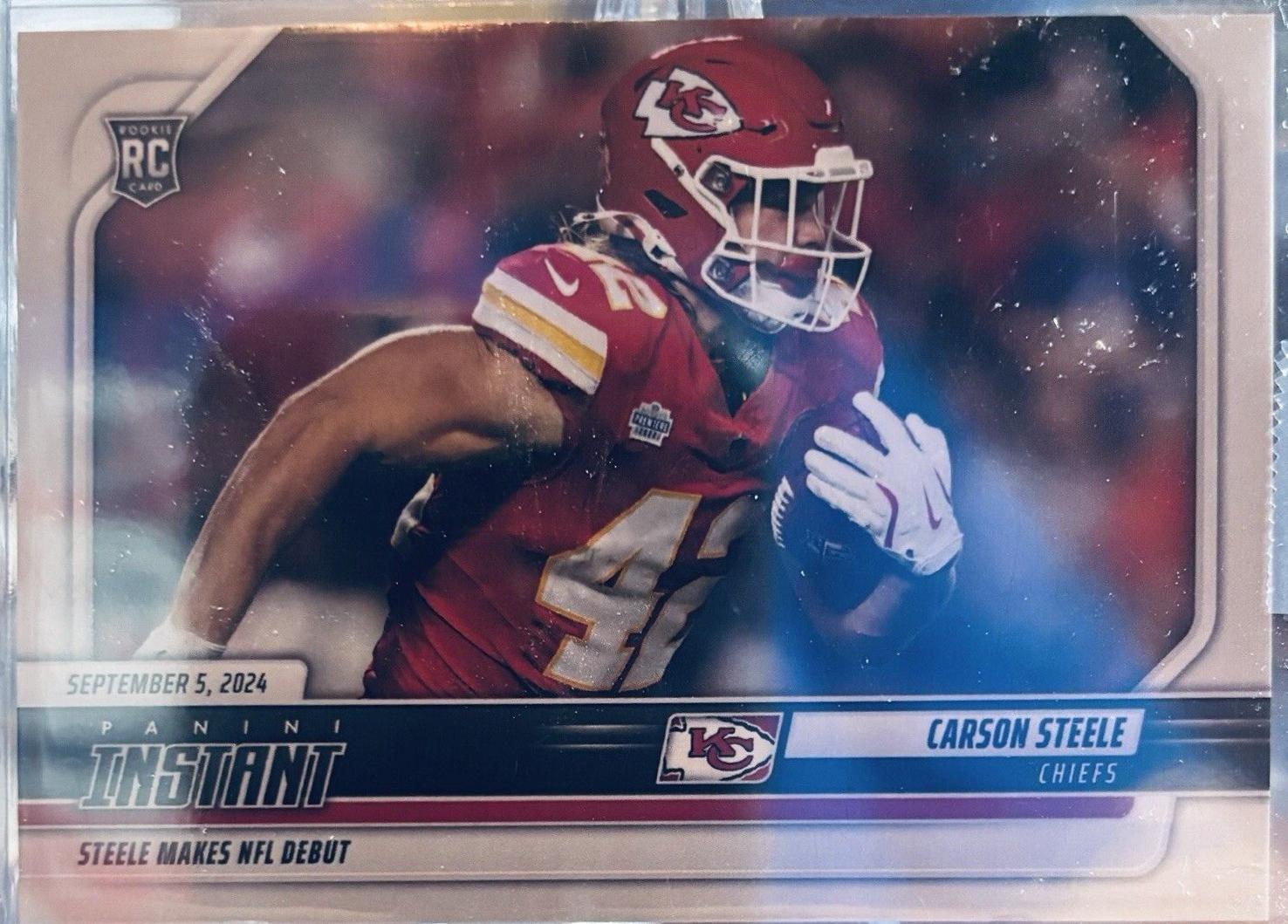 Carson Steele #24 Football Cards 2024 Panini Instant