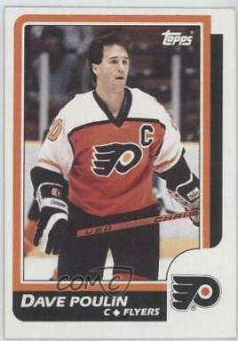 Dave Poulin #71 Hockey Cards 1986 Topps
