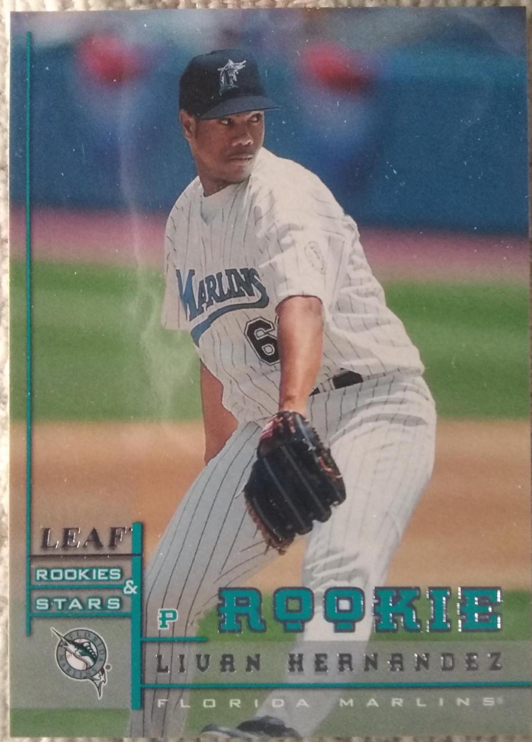 Livan Hernandez #238 Baseball Cards 1998 Leaf Rookies & Stars