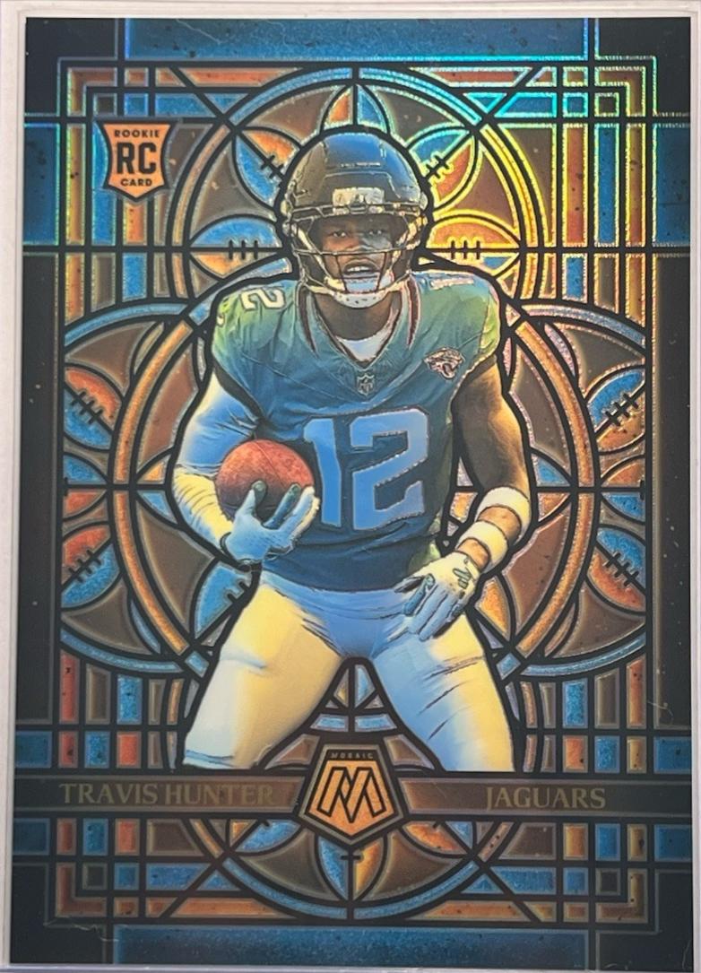 Travis Hunter [Oversized] #12 Prices | 2025 Panini Mosaic Stained