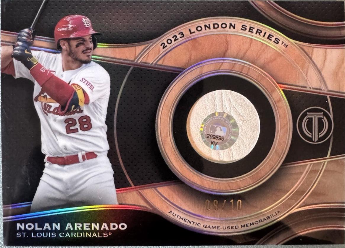 Nolan Arenado #MRB-NA Baseball Cards 2025 Topps Tribute Milestone Relic