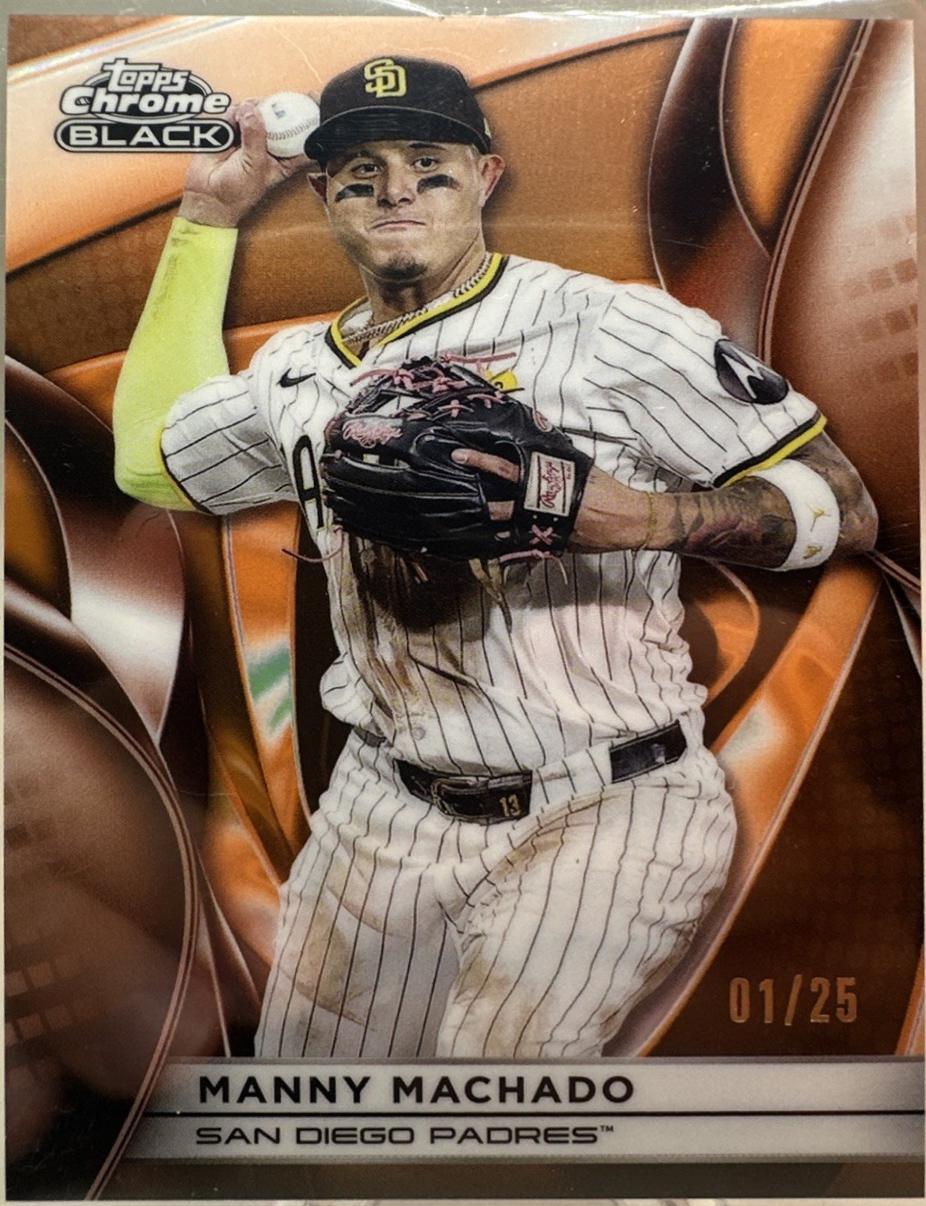 Manny Machado [Orange Wave Refractor] #142