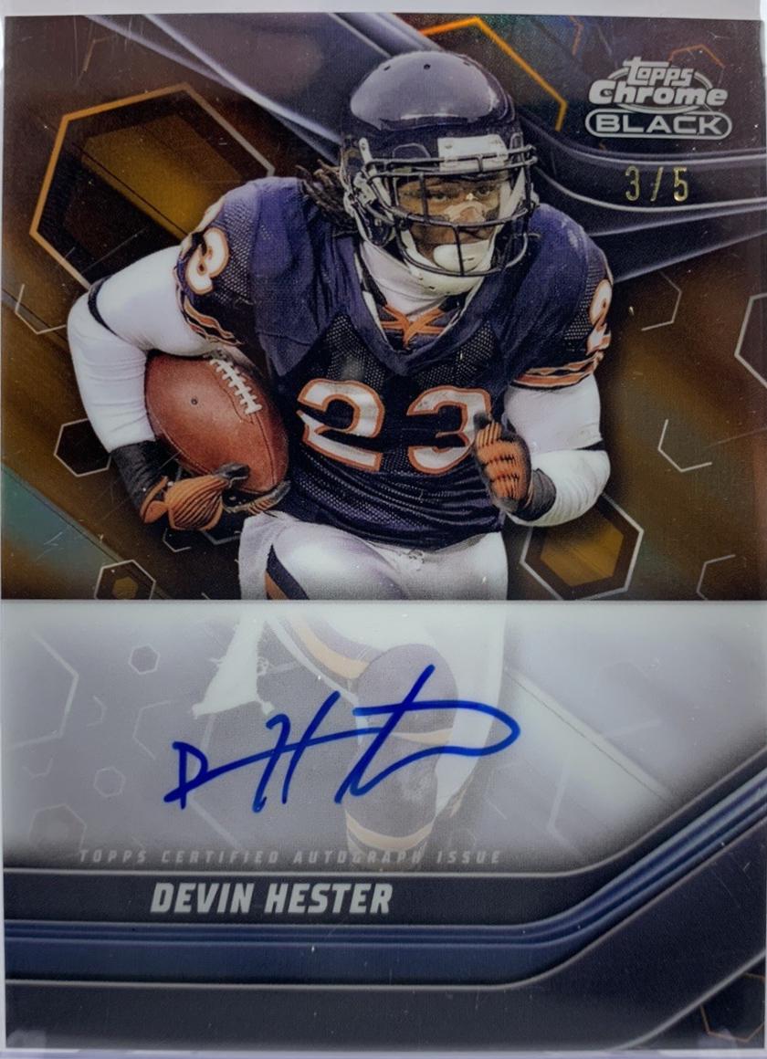 Devin Hester #TCBA-DH Football Cards 2023 Topps Composite Chrome Black Autograph