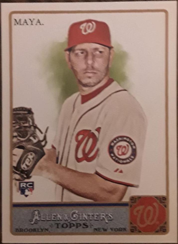 Yunesky Maya #172 Baseball Cards 2011 Topps Allen & Ginter
