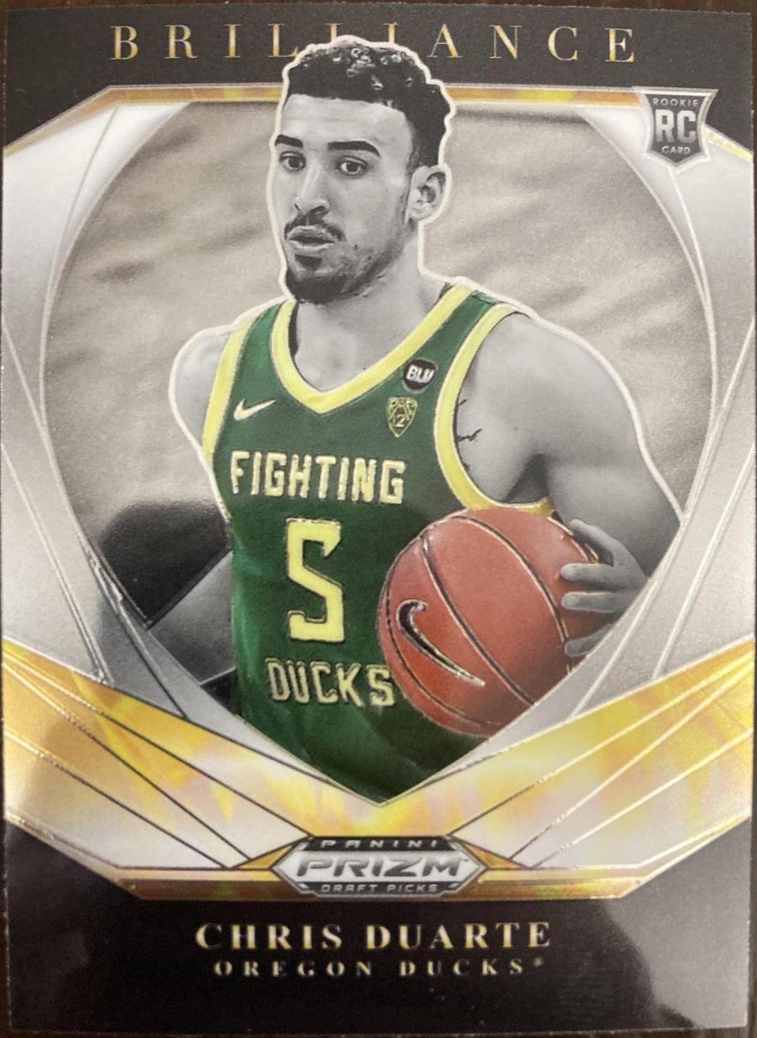 Chris Duarte #6 2021 Panini Prizm Draft Picks Basketball Brilliance