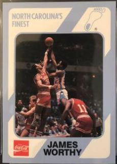 James Worthy #20 Basketball Cards 1989 Collegiate Collection North Carolina