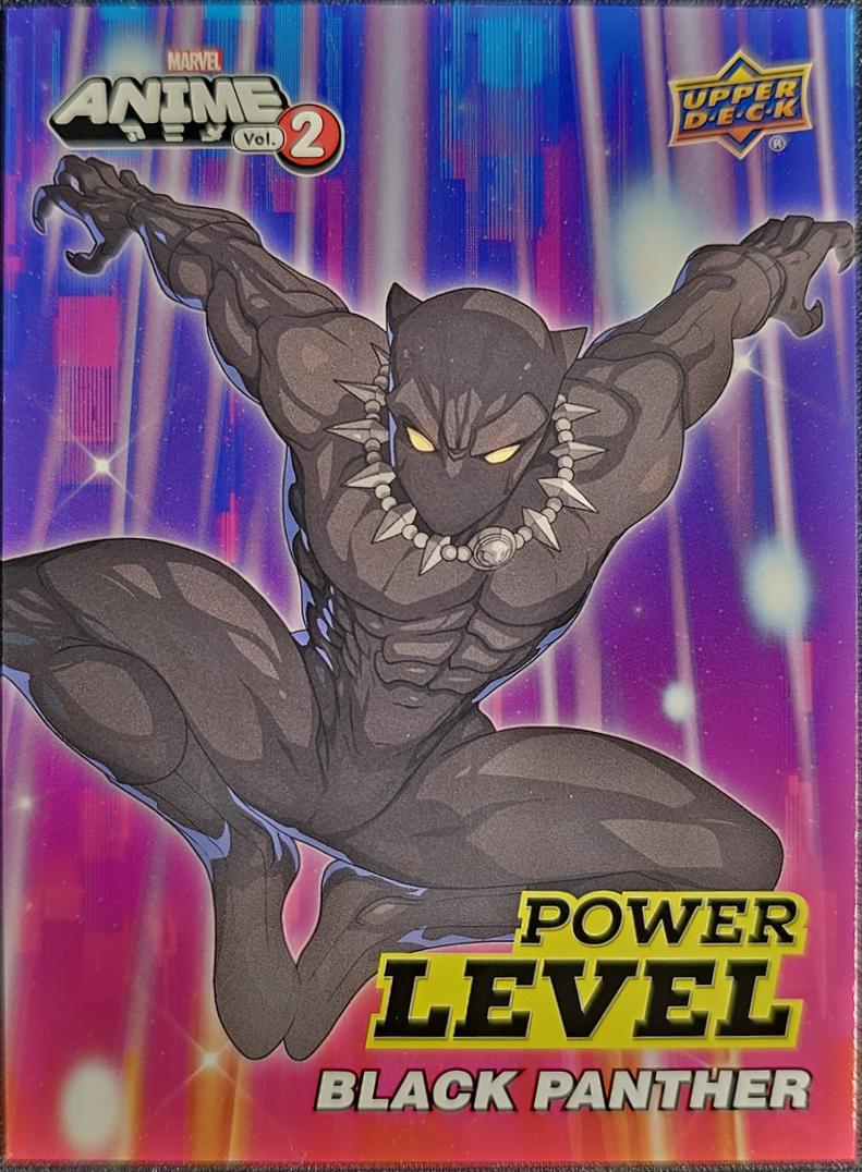Black Panther #SN-23 Marvel 2023 Upper Deck Anime Volume 2 Power Level