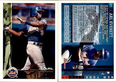 Carl Everett #20 Baseball Cards 1995 Bowman