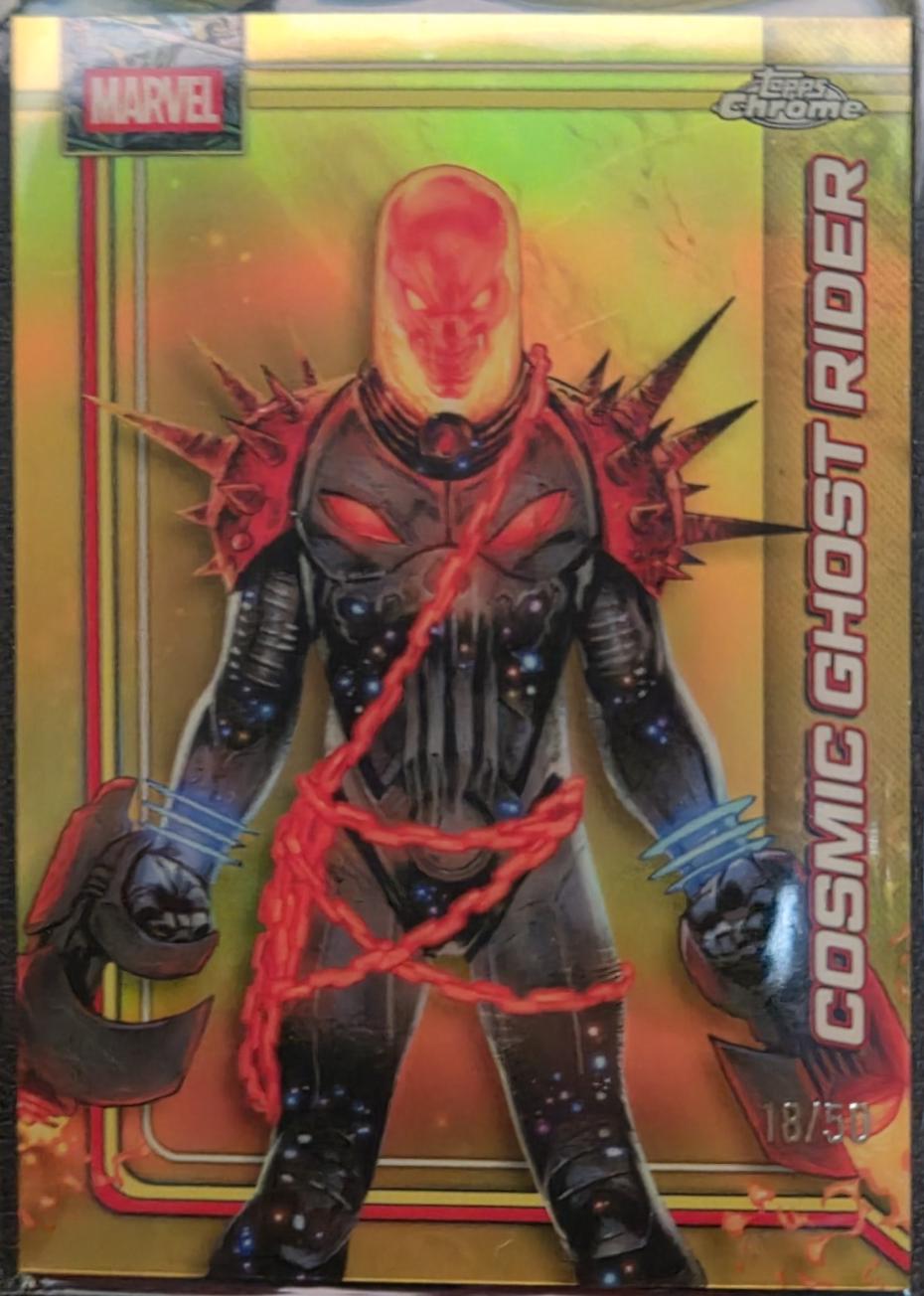 Cosmic Ghost Rider Gold Wave Refractor
