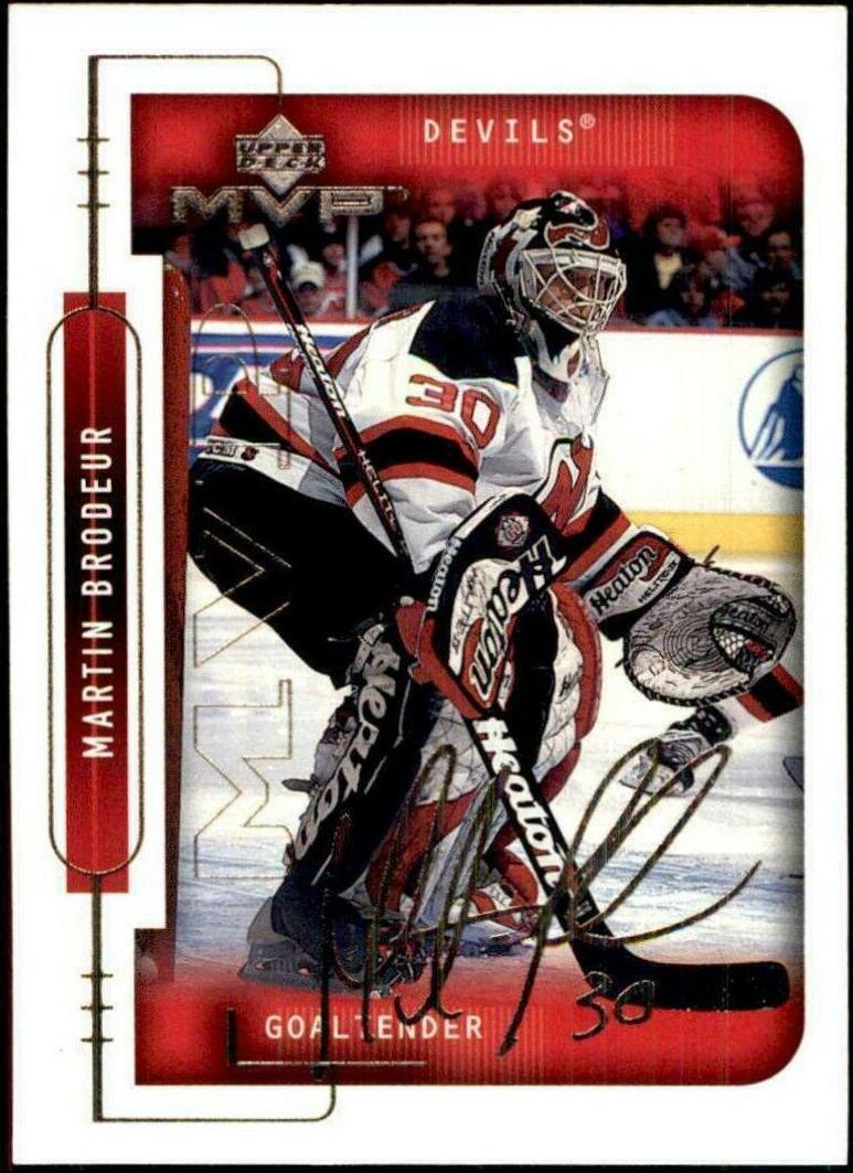 Martin Brodeur #115 Hockey Cards 1999 Upper Deck MVP