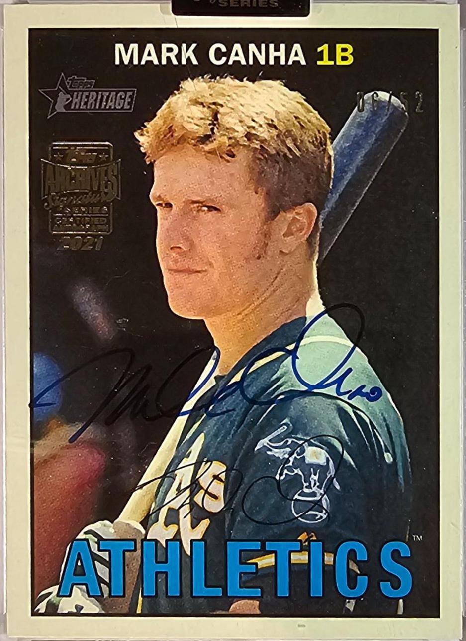 Mark Canha #287 Baseball Cards 2021 Topps Archives Signature Series