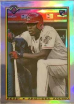Aristides Aquino #90BAA Baseball Cards 2020 Bowman Chrome 1990