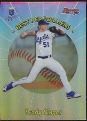 Brady Singer #BS Baseball Cards 2018 Bowman's Best 1998 Performers