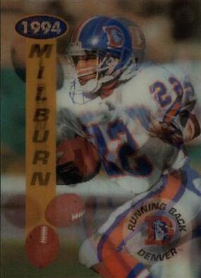 Glyn Milburn #14 Football Cards 1994 Sportflics