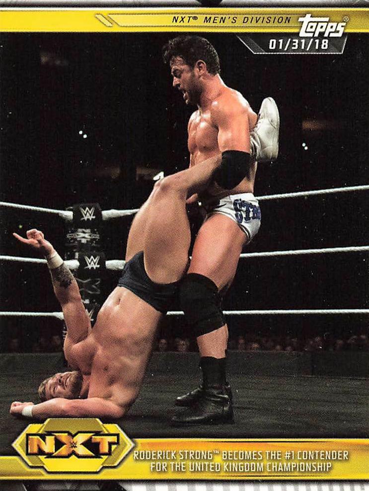 Roderick Strong Becomes the #1 Contender for the United Kingdom Championship #5 Wrestling Cards 2019 Topps WWE NXT