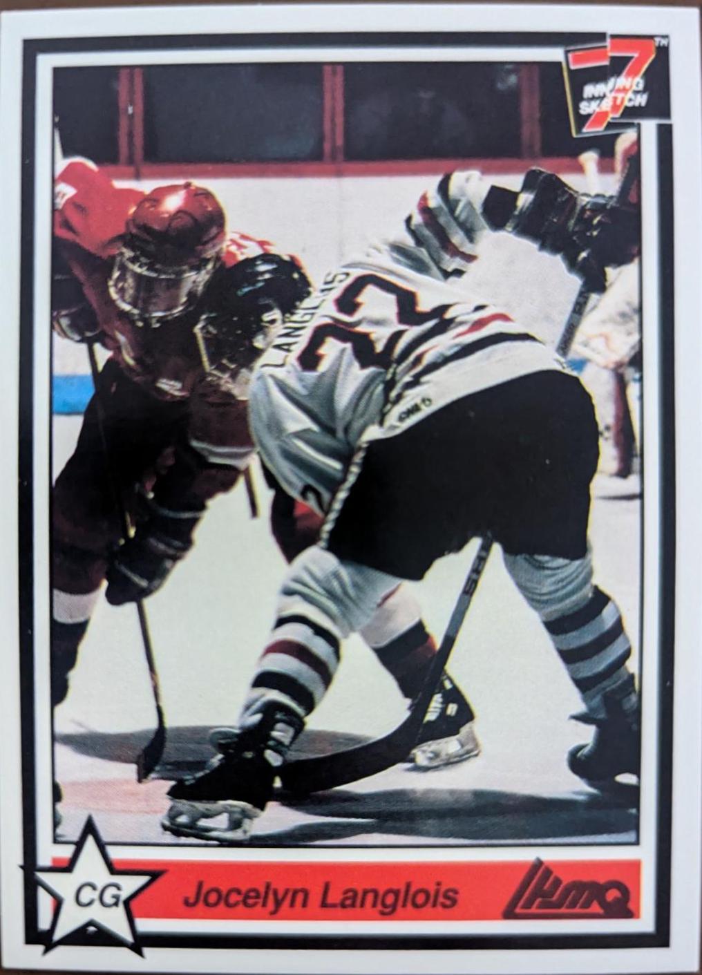 Jocelyn Lanlouis #79 Hockey Cards 1990 7th Inning Sketch Lhjmq