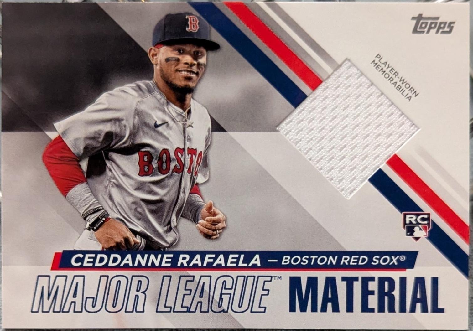 Ceddanne Rafaela #MLMU-CR Baseball Cards 2024 Topps Update Major League Materials