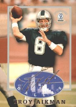 Troy Aikman #31 Football Cards 1997 Score Board Autograph Collection