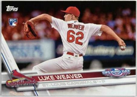 Luke Weaver #10 Baseball Cards 2017 Topps Opening Day