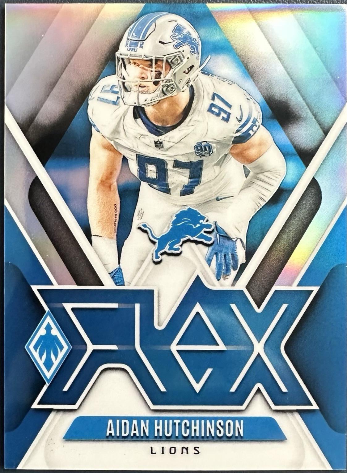 Aidan Hutchinson #F-AHN Football Cards 2024 Panini Phoenix Flex
