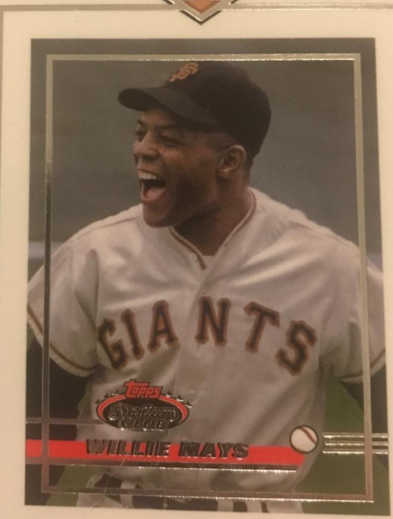 Willie Mays #OBPWM Baseball Cards 2021 Stadium Club Oversized Master Photo Variation Topper